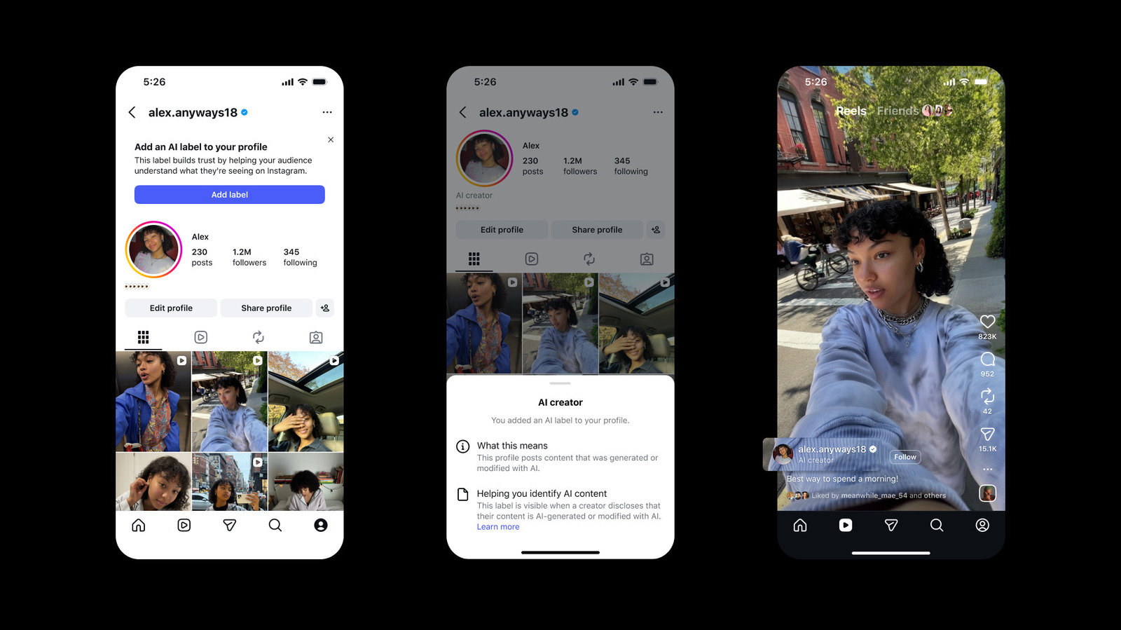 Instagram sperimenta etichette “Creatore AI” opzionali