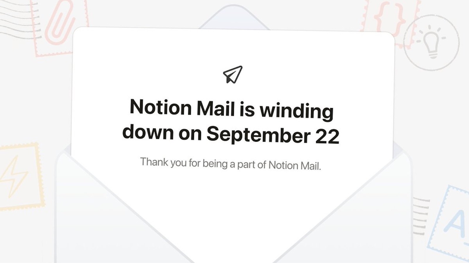 Notion Mail chiude