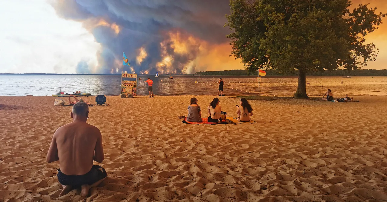 La Francia registra il suo primo pirocumulonembo in assoluto tra incendi da record.