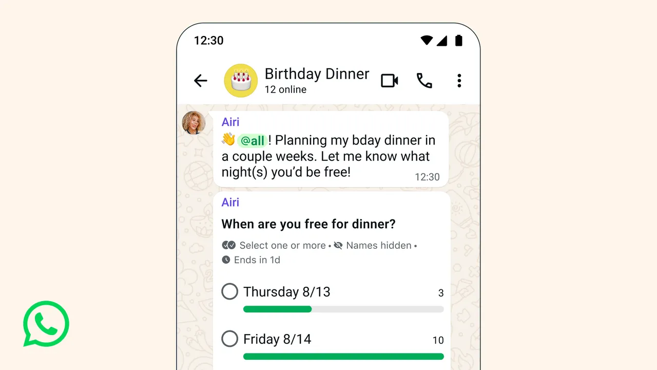 WhatsApp ottiene la pratica funzione @all per i gruppi