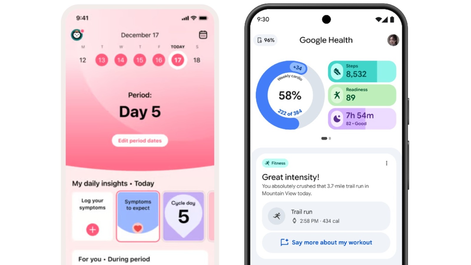 Google e Flo, il tracker mestruale, uniscono le forze per hardware e app sincronizzate di benessere.