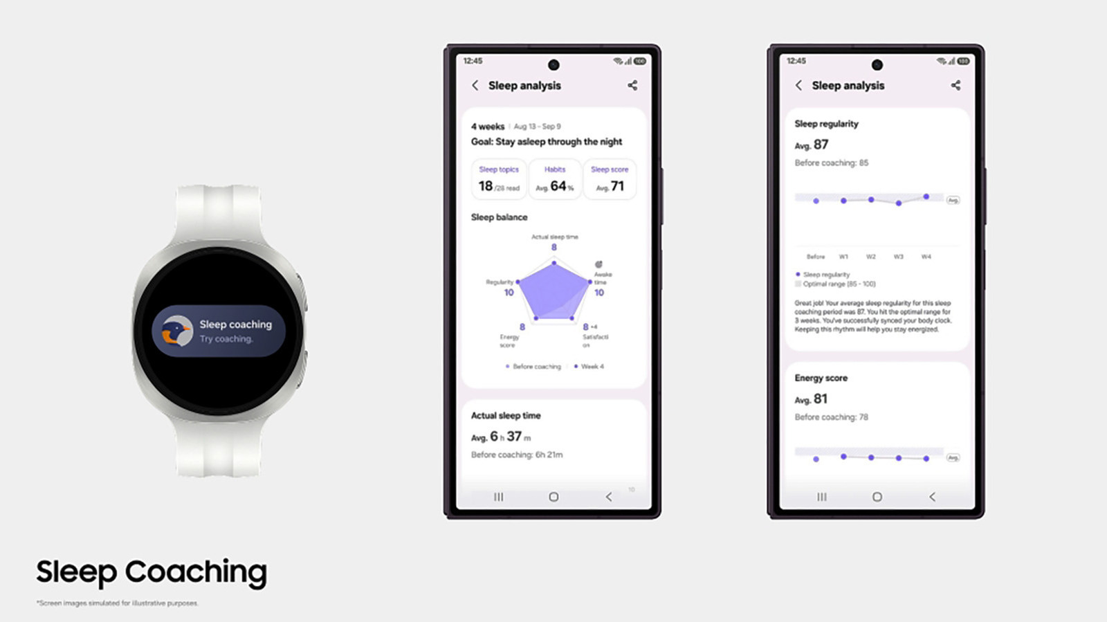 Il coaching del sonno di Samsung Health ora richiede solo tre giorni di dati